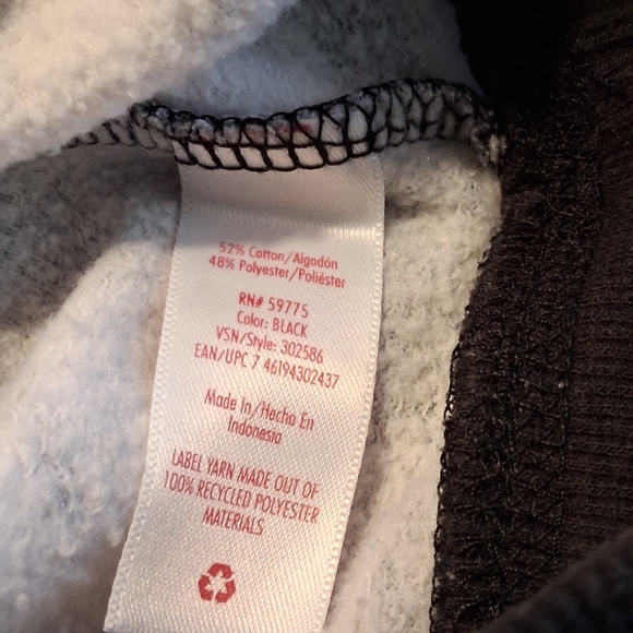 JUSTICE | Black & White Tie-Dye | Girl Small | Hoodie Jogger Set - Picture 7 of 7